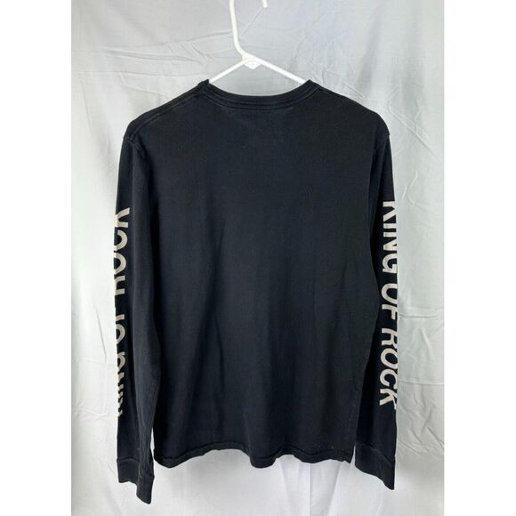 Run DMC T-Shirt Top Women's Size M Black 100% Cotton Crew-Neck Long Sleeves-Y2K - Picture 4 of 8